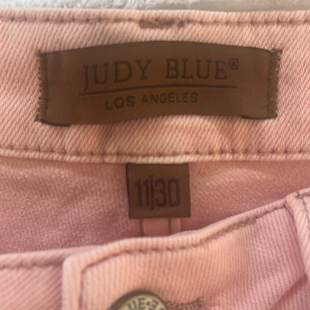 Super cute light pink garment dyed Judy blues
